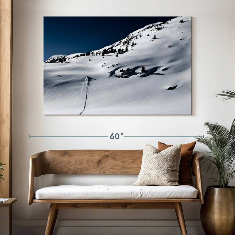 Uphill Snowmobiling, 34" H x 51" W