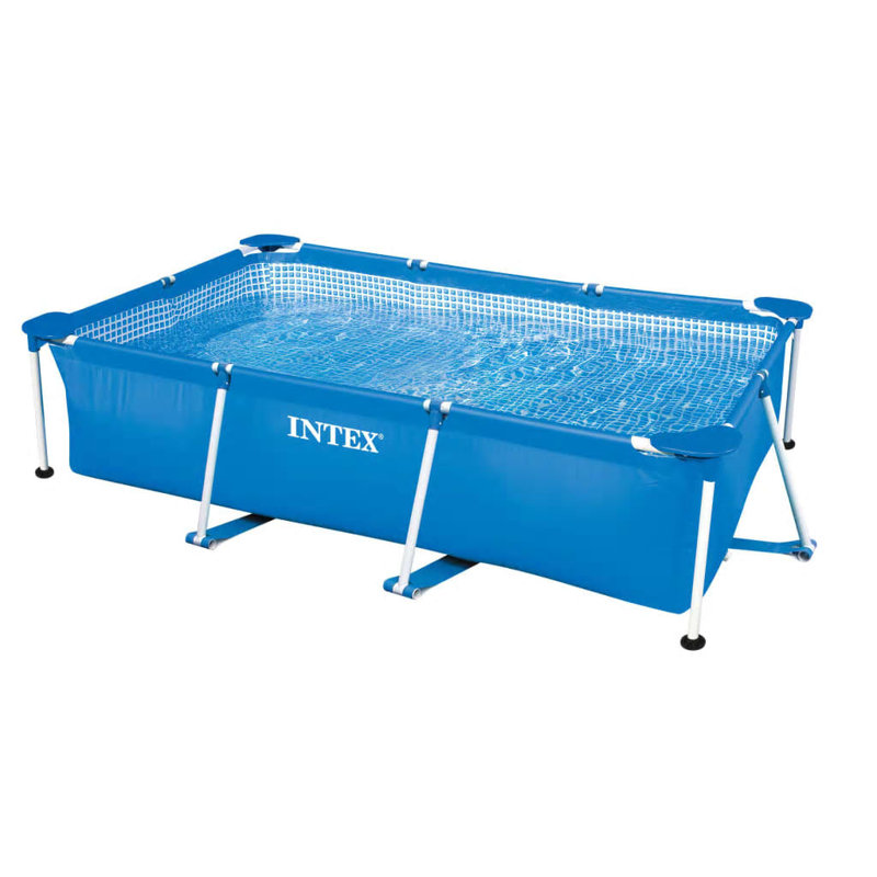 Intex Swimming Pool Rectangular Frame, 260 cm L x 160 cm W x 65 cm H