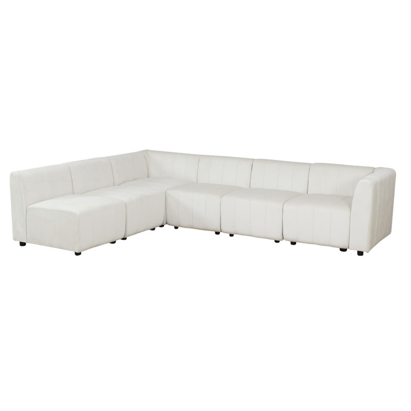 Canapé modulaire modulaire réversible 120 po en microfibre 120 pièces