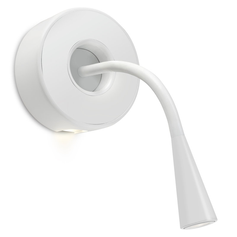Flex Arm Lamp 2-Light, 2 x LED 4W and 1 x ESL LED 3W 230V (included)