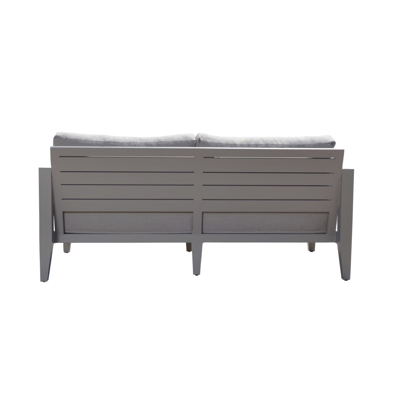 Solstice 36" Sunbrella® Patio Sofa, Gray Frame/Beige Cushion
