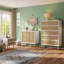 Armoire d'appoint en rotin 2 portes 31,5 po avec tablette intérieure fixe Bilal