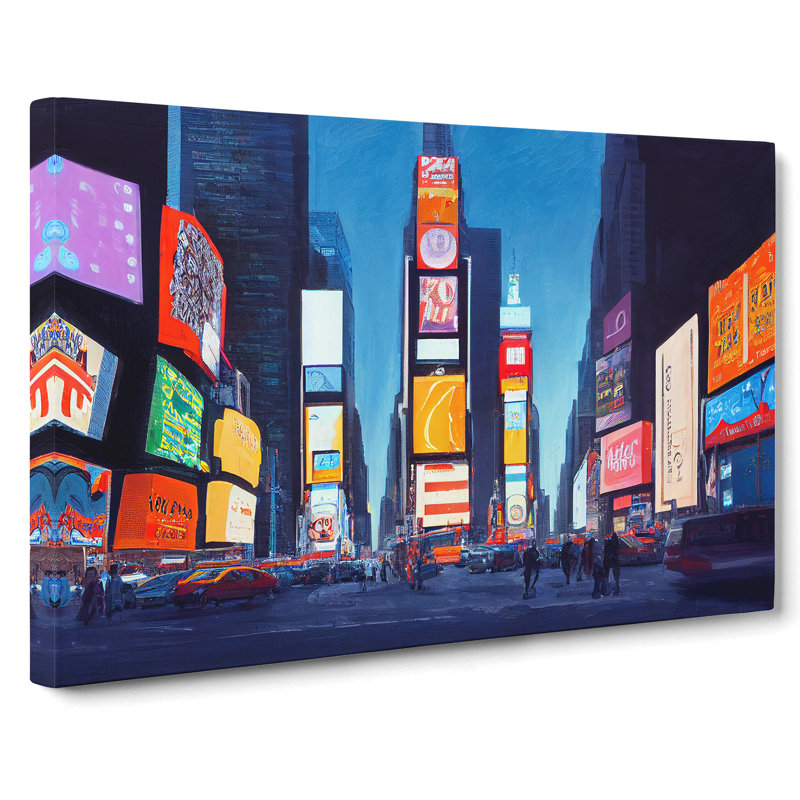 New York City Times Square Vol.7 - Wrapped Canvas, 40cm H x 60cm W x 3cm D