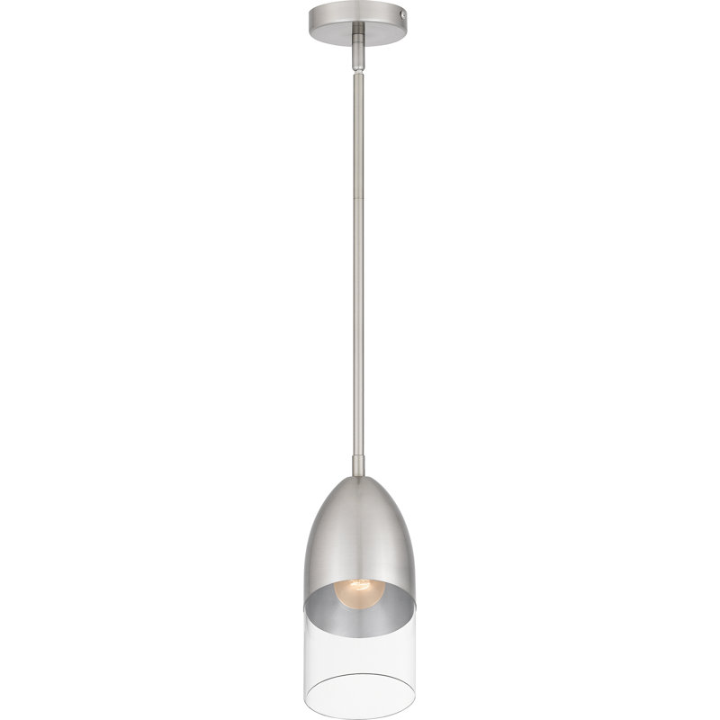 Gobles 1 - Light Bell Pendant, Brushed Nickel