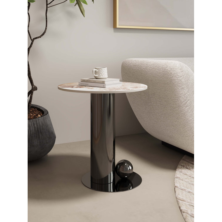 Joeanne Modern End Table in Black