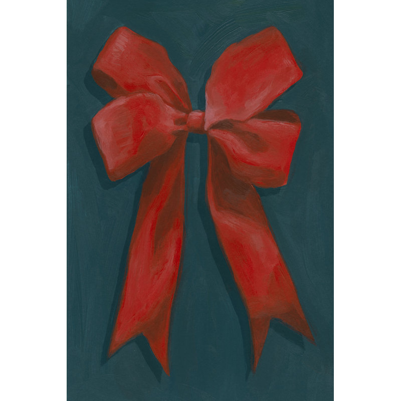 Christmas Bow II by Grace Popp - Wrapped Canvas Print, 46 cm H x 30 cm W