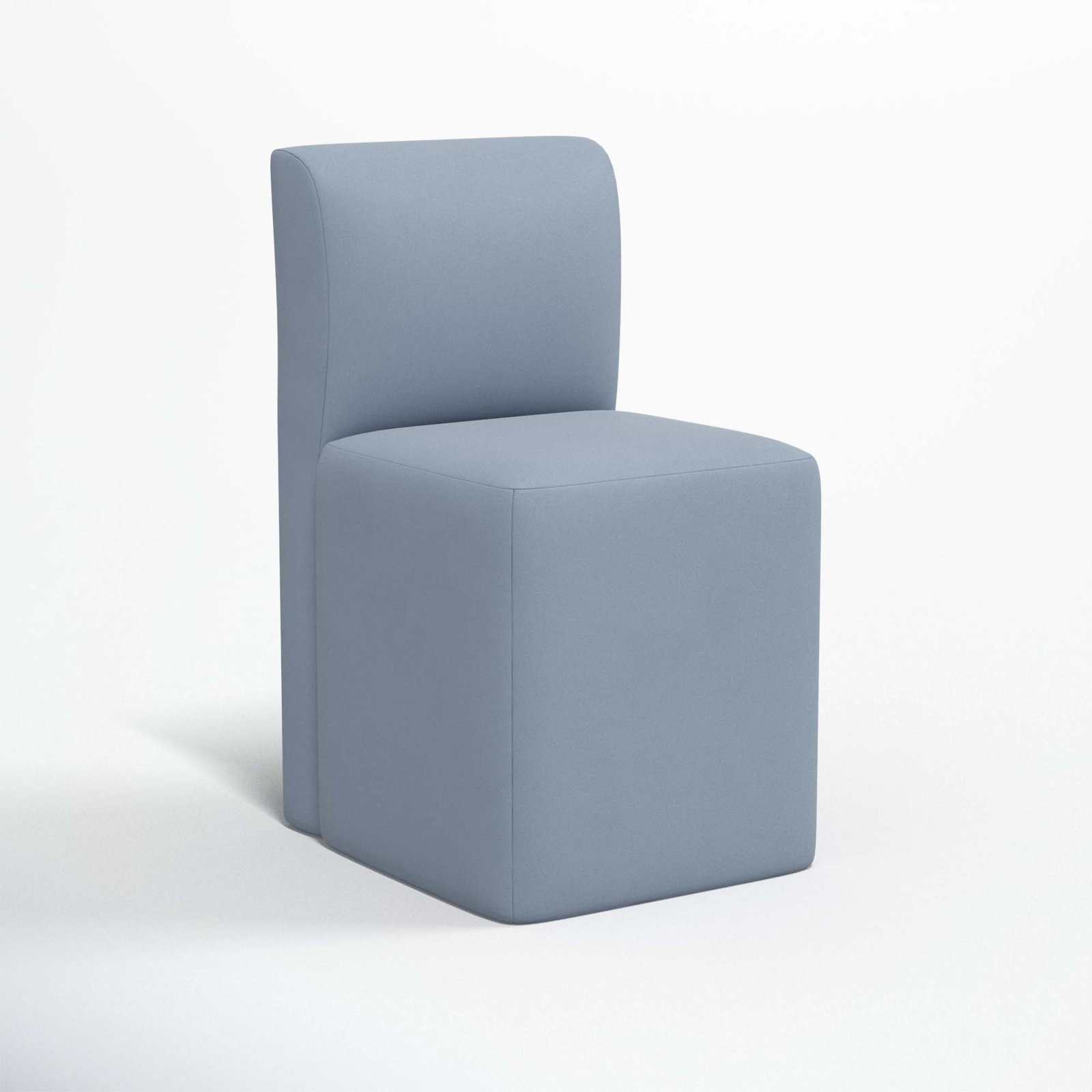 Mendy Linen Parsons Dining Chair, Classic Ocean Velvet