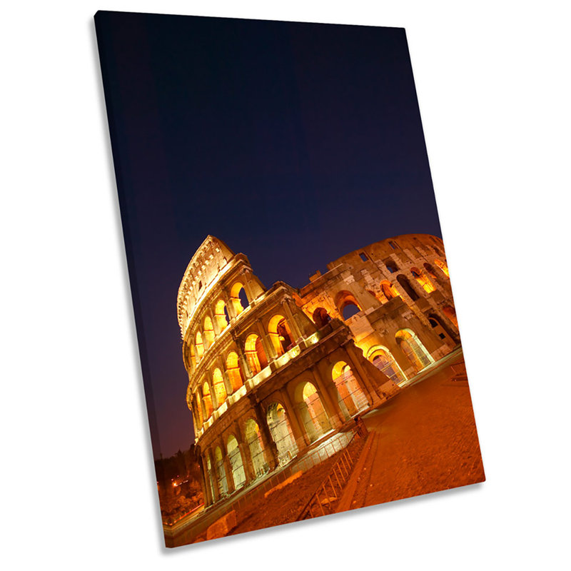 Rome Coliseum Italy - Wrapped Canvas Print, 45.7cm H x 30.5cm W x 2cm D