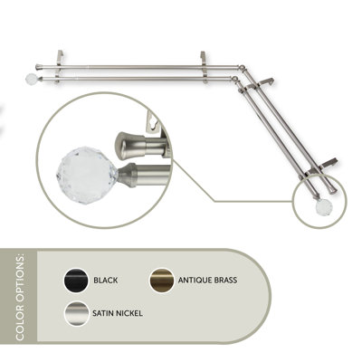 Ernberg Adjustable Double Curtain Pole