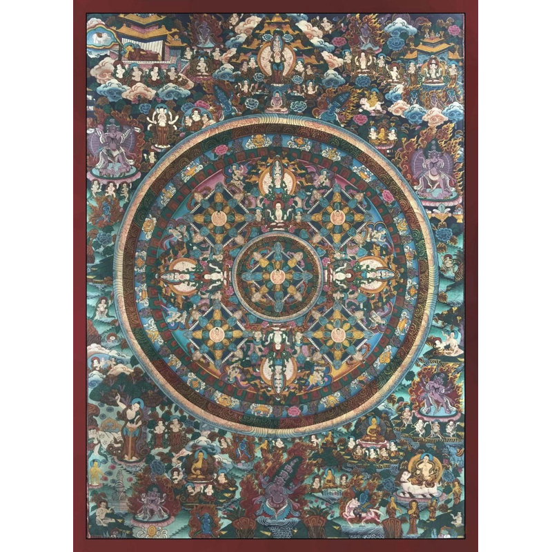 Mandala Thangka (Brocadeless Thangka)