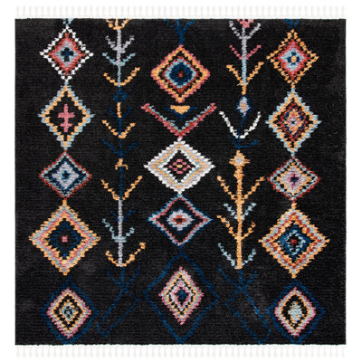 Devos Southwestern Black Area Rug