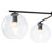 Contemporary Quartet Clear Glass Chandelier