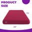 Matelas pour enfant en mousse à mémoire de forme simple de 5 pouces en rose - Conception peu encombrante pour lits superposés et lits gigognes, housse respirante, support profilé pour tous les âges