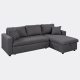 Giulliana 87.4" Wide Right Hand Facing Sleeper Sofa & Chaise,sectional couch,sectionals