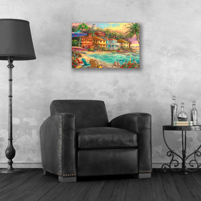 «Island Time» par Chuck Pinson, art mural en verre acrylique
