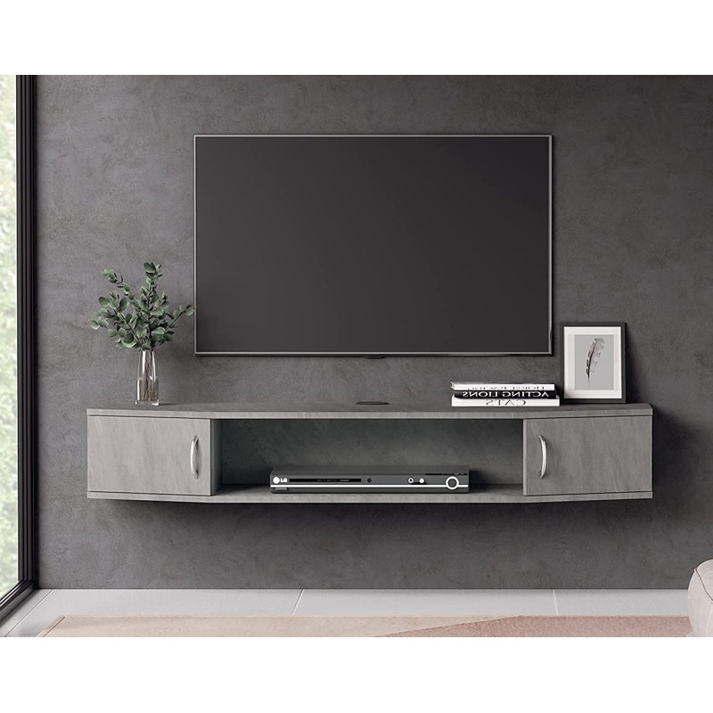 Meuble télé Axten pour téléviseur de 65 po ou moins, Noir, 65", Pas de DEL