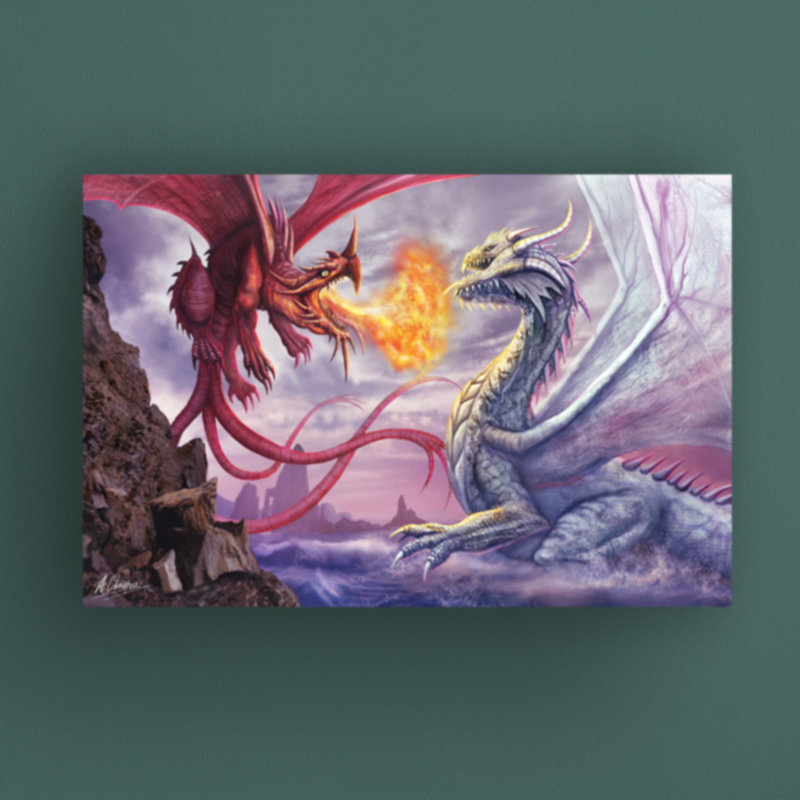 "Merlins Dragons" par Anthony Christou, impression sur toile tendue, H 16 po x l 24 po x P 2 po