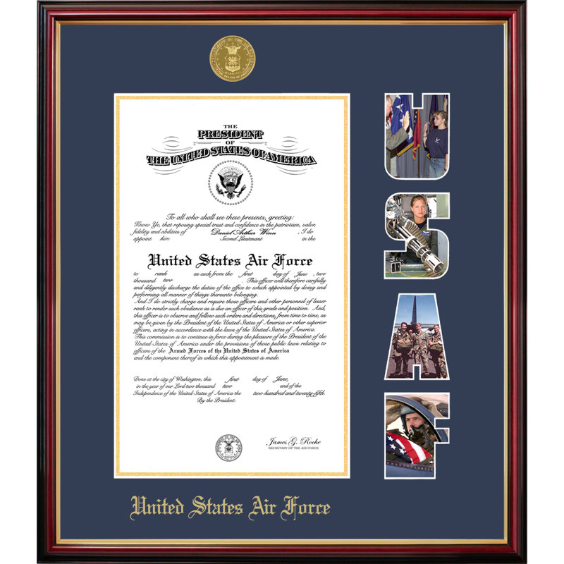 Air Force Certificate Petite Picture Frame, 9" x 14"