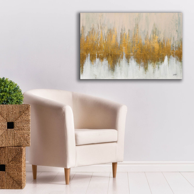 «Glimmer 1» par Julia Purinton, art mural sur toile, H 26 po x l 40 po x P 1,5 po