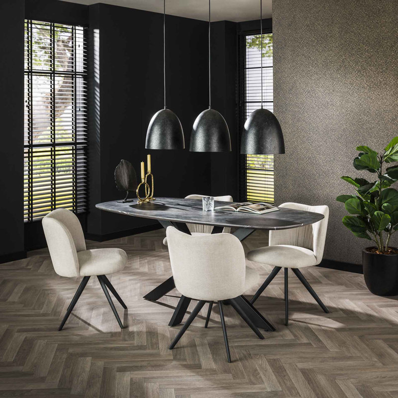 Schwerin Oval 180cm L Dining Table, 77cm H x 180cm L x 90cm W