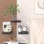Ensemble de 3 petites tablettes murales flottantes noires, 8 tablettes murales pour la salle de bain, le salon, la chambre à coucher et la cuisine