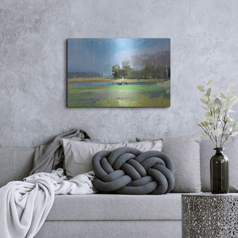 «Odiorne Point Tree Line II» par Kathleen Robbins, H 24 po x l 36 po