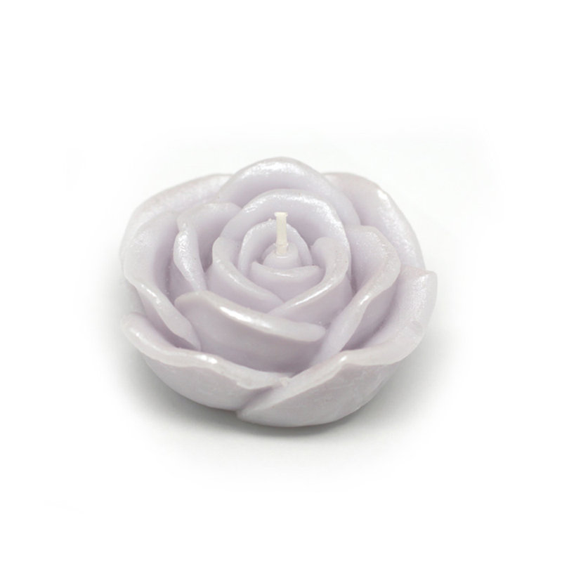 Bougie flottante sans parfum Rose, 12, Mauve