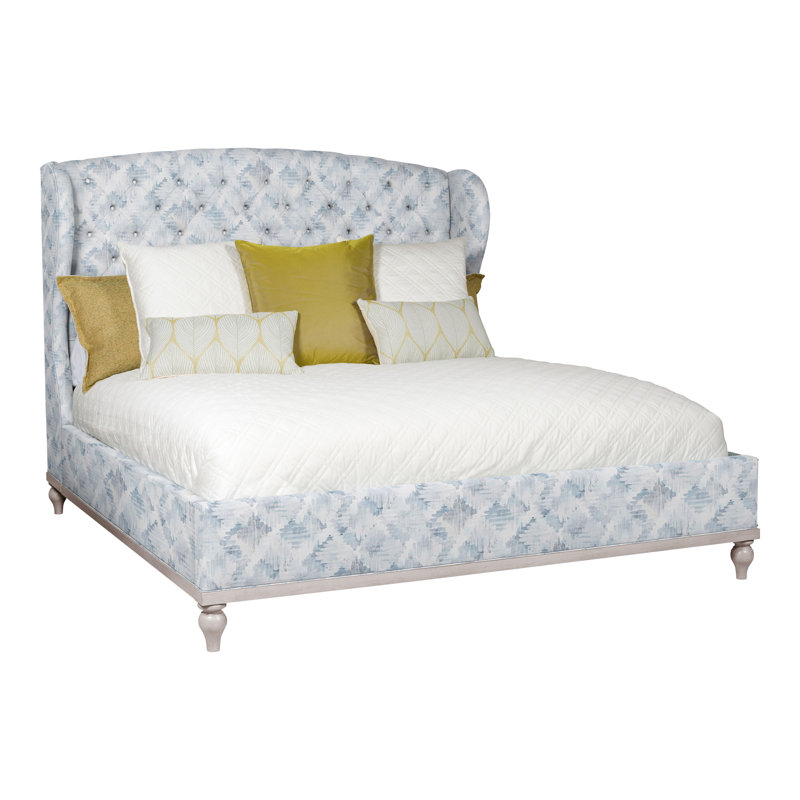 Emma King Bed, Tuck Metal, Dove Gray, No