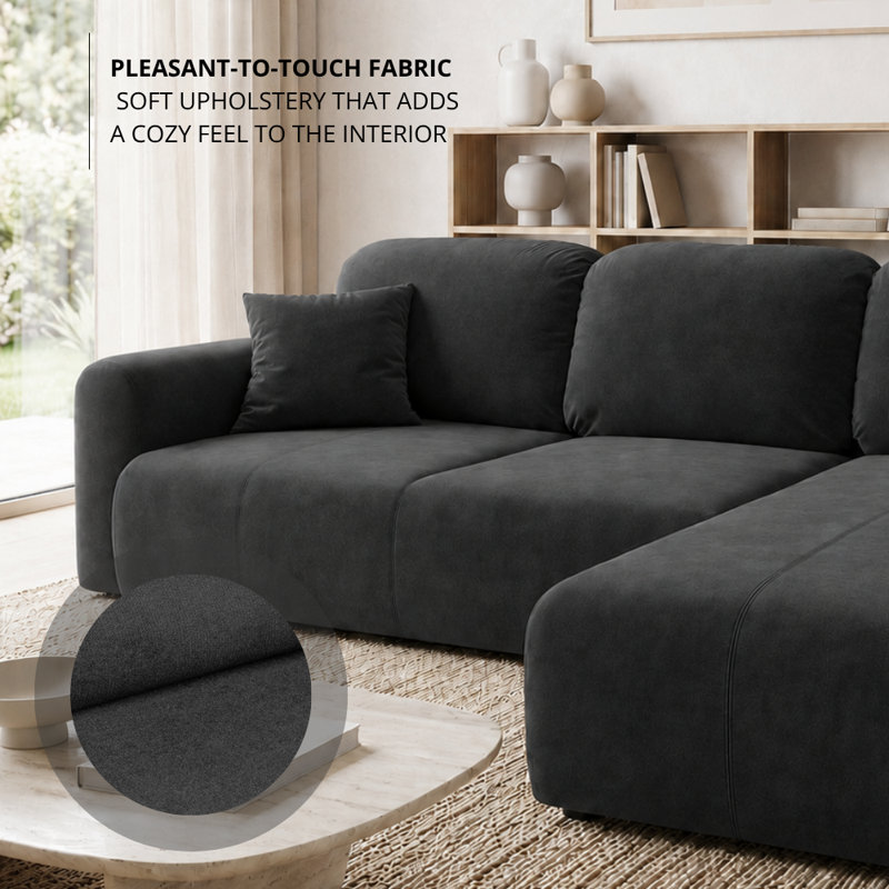Chandara 3 Seater Sofa Bed, Right Hand Facing Corner Sofa