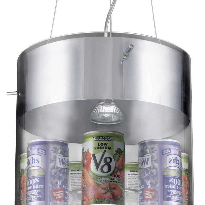 Livy 1 - Light Chrome Drum Pendant