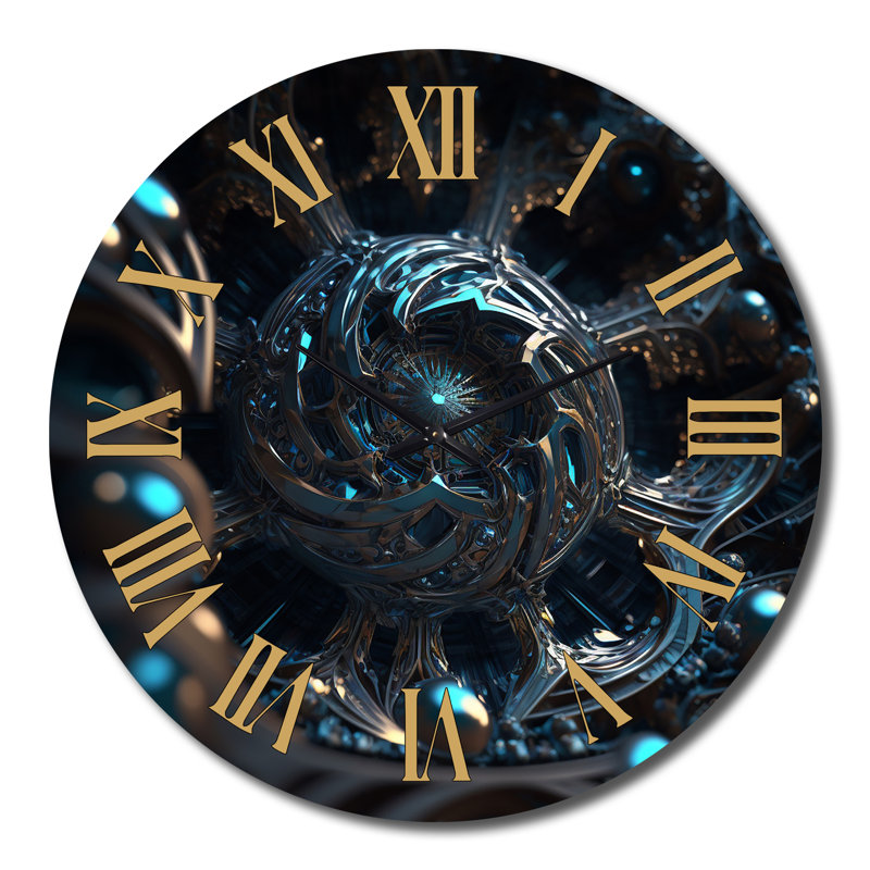 Horloge murale en métal, Grand