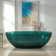 65-3/8" X 29-1/8" W Stone Resin Freestanding Soaking Transparent Bathtub