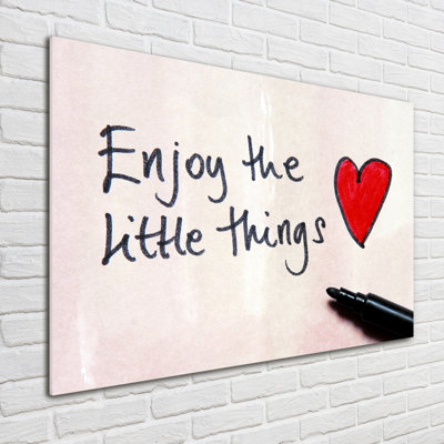 Little Things - No Frame Print on Glass