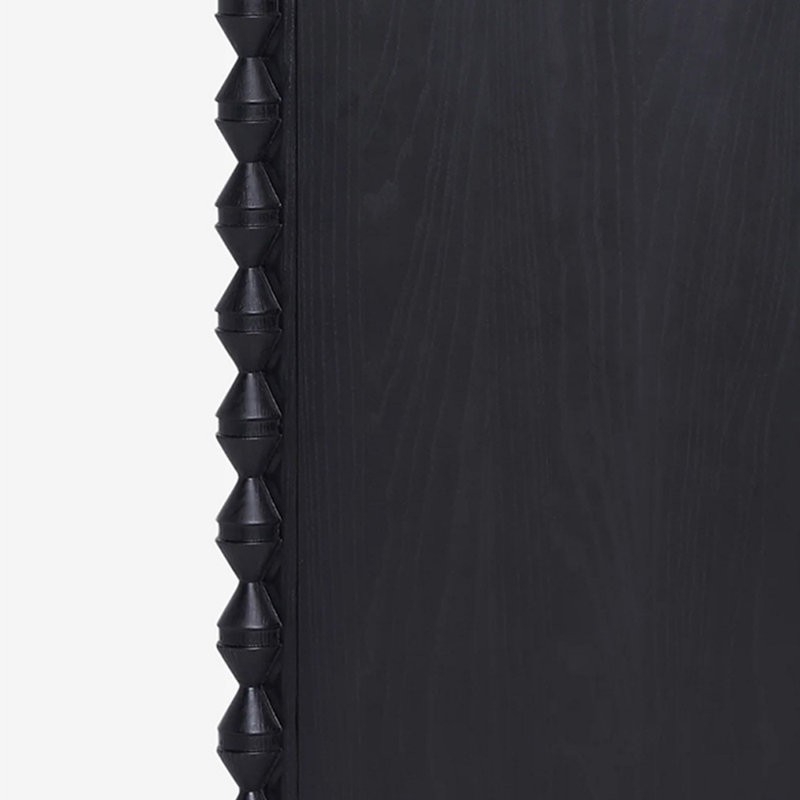 Retro Simple Black Wood Accent Chests