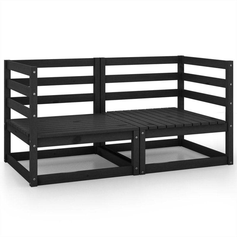 Mattawan 70cm Wide Pine Patio Sofa, Grey