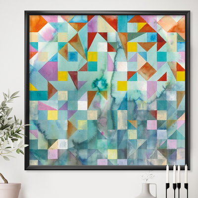 « modern patchwork »-cadre photo imprimé sur toile