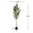 6' Artificial Olive Tree With Black Plastic Pot Artificial Tree