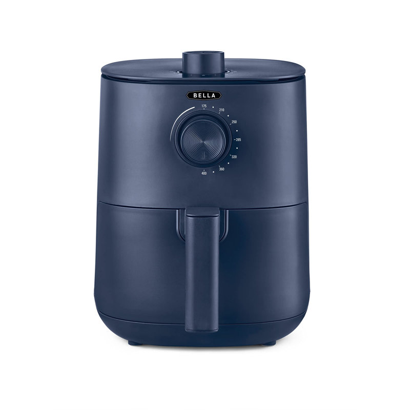 3 Qt Manual Air Fryer Oven and 5-in-1 Multicooker with Removable Nonstick and Dishwasher Safe Crisping Tray and Basket, 1400 Watt Heating System