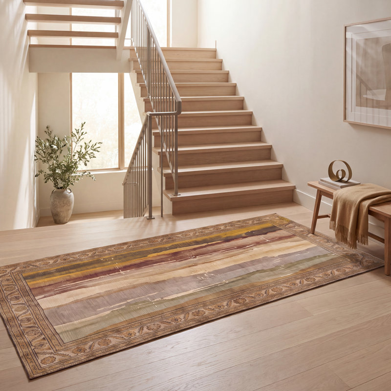 Tapis de salle à manger Mead2 Modern, Rectangle 6 pi 7 po x 8 pi 10 po