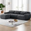 Canapé modulaire en L doux et moelleux en tissu moelleux avec repose-pieds, pouf 32D haute densité avec coussins décoratifs, aucun assemblage requis-1359421709