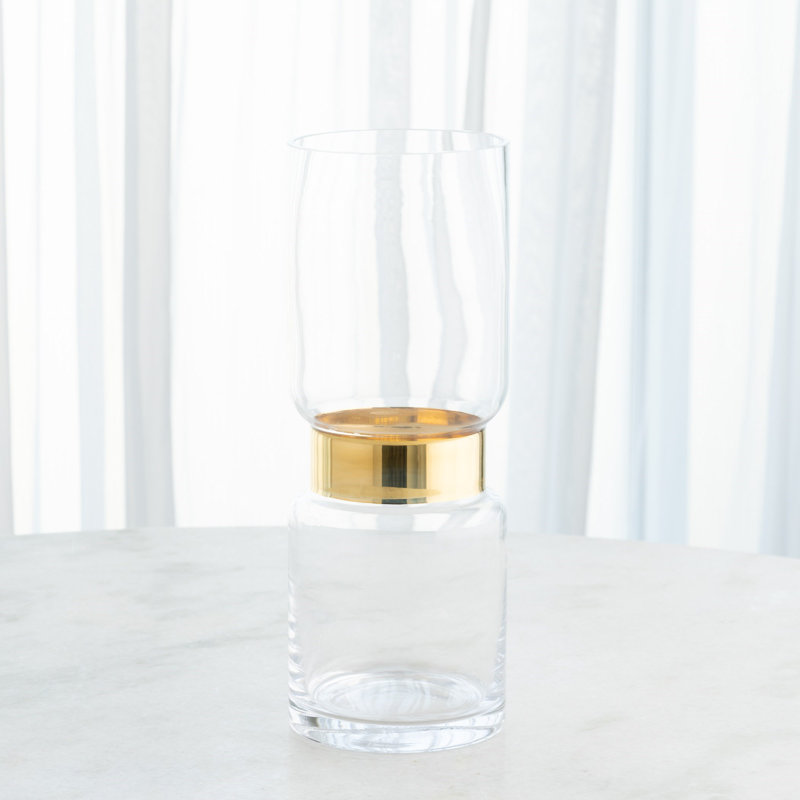 Belted Hurricane-Gold-Med, 16" H x 6" W x 6" D