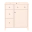 Meuble-lavabo de 30 pouces avec lavabo en céramique, tiroir double couche, tiroir profond et tablette réglable