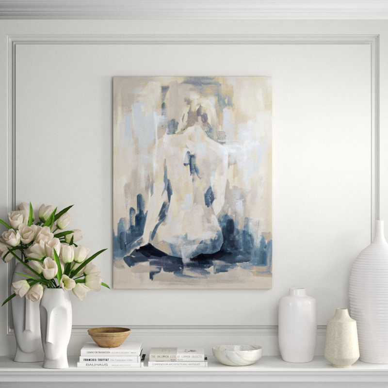 Delicate Afternoon II Painting by Janice Sadler, 40" H x 30" W x 1.5" D, Brush Gel