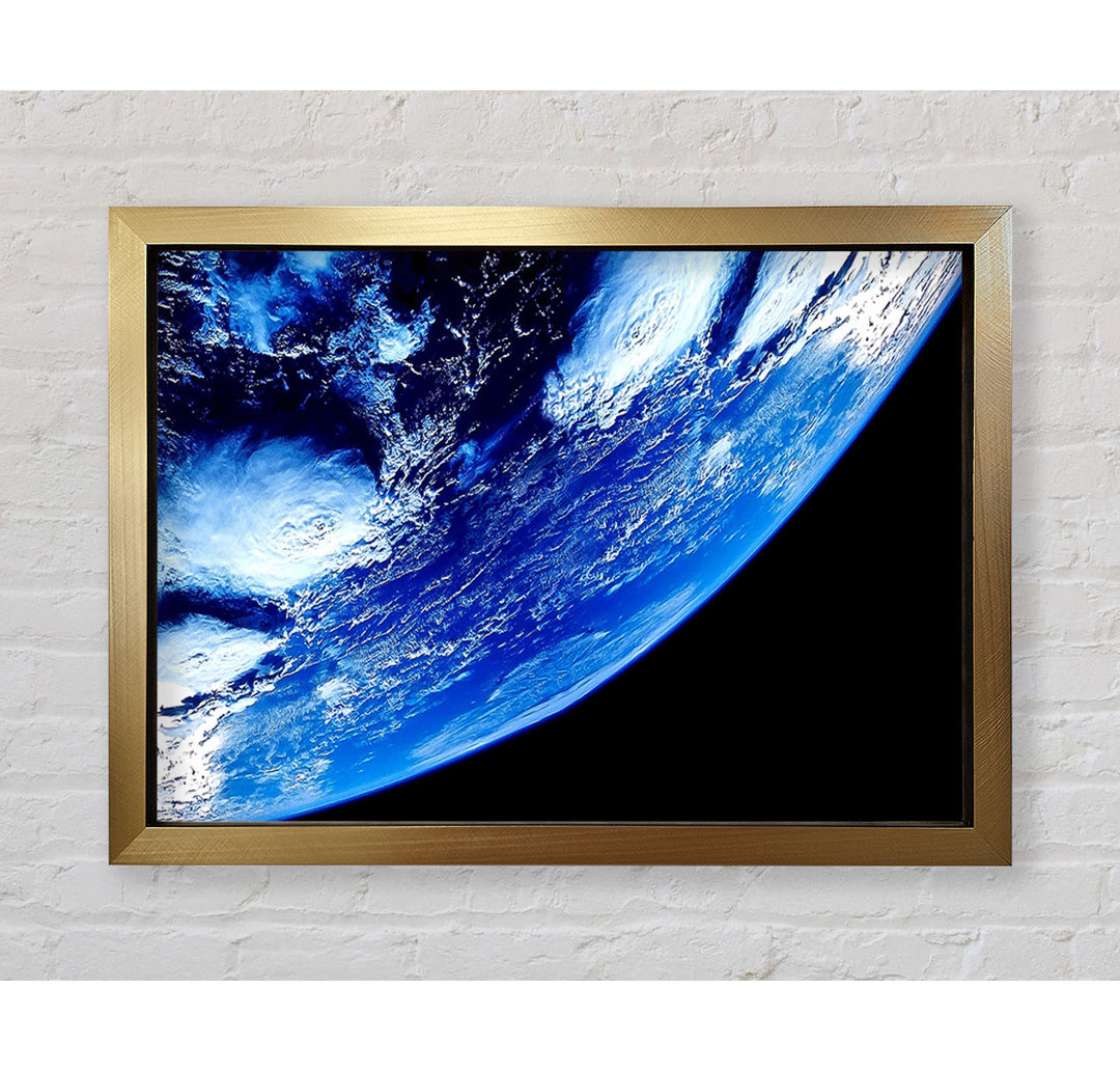 Earth From Space Close Up - Einzelne Bilderrahmen Kunstdrucke