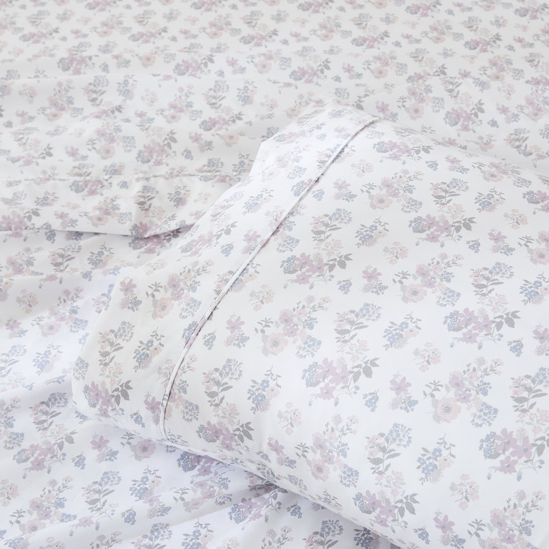 Suzette Sheet Set Pink, Full Sheet Set with 4 Pilowcases