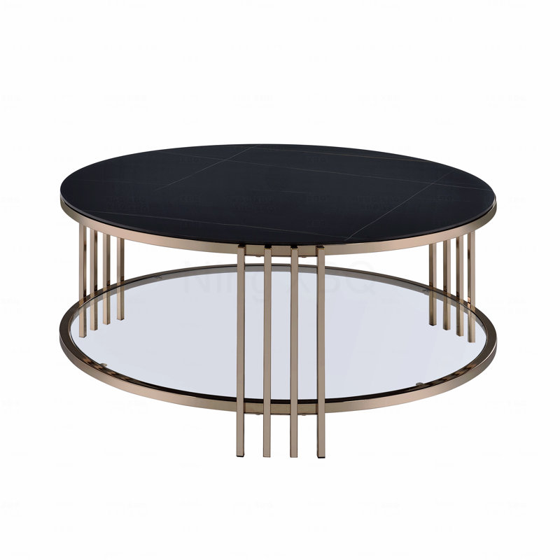 Round Sintered Stone Top Coffee Table