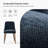 Kanalu 19.25" W Modern Upholstered Dining Chair Set with Solid Wood Legs-1756523869-1756523866
