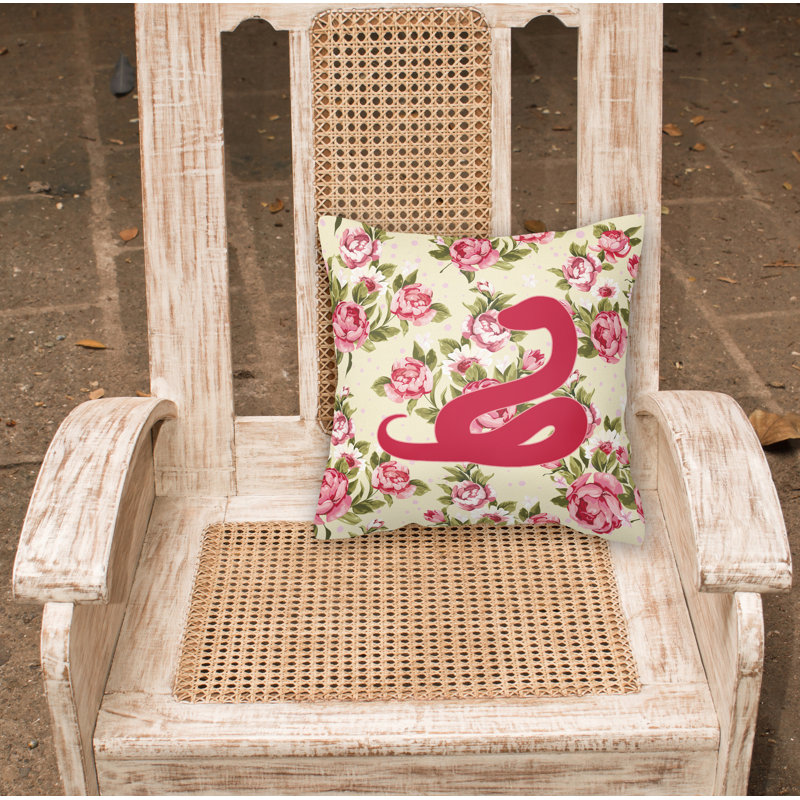  Coussin 14 "Snake Shabby Elegance, Jaune clair