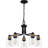  5-Light Matte Black Chandelier
