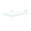 Accessoires de table en verre transparent - Style rectangulaire minimaliste moderne avec comptoir trempé Dia1300 * 800 * 8Mm, facile à nettoyer, imperméable, option d'installation pratique